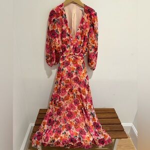 Julia Jordan Vibrant Floral Open Back Dress